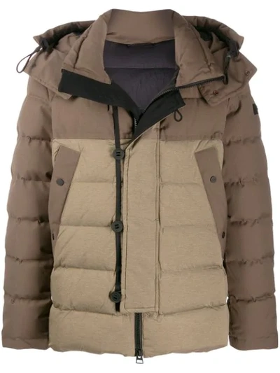 Shop Peuterey Quilted Down Jacket In Tortora