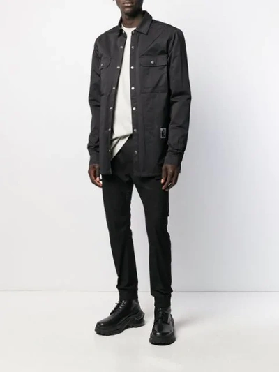 Shop Rick Owens Drkshdw Single-breasted Fitted Jacket In Black