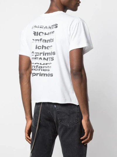 Shop Enfants Riches Deprimes T-shirt Mit Logo-print In White