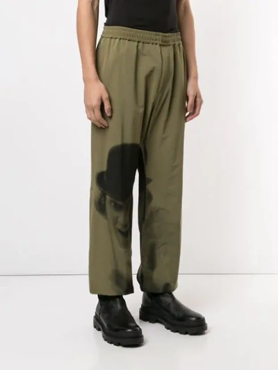 Shop Undercover A Clockwork Orange Print Track Pants In Green