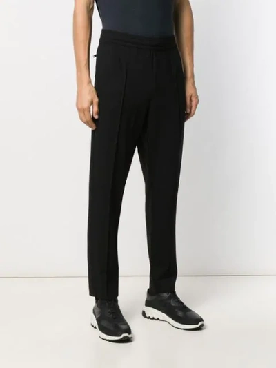 Shop John Varvatos Welt Detail Track Pants In Black