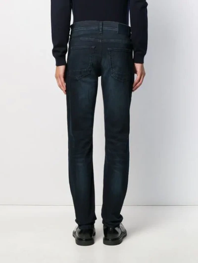 Shop Hugo Boss Super Stretch Slim-fit Jeans In Blue