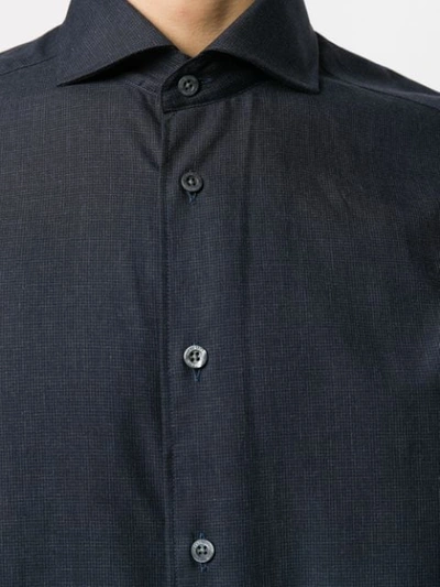 Shop Corneliani Poplin Shirt In Grey