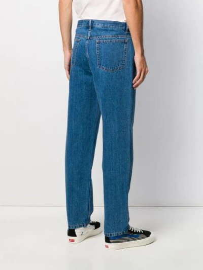 Shop Apc High-rise Straight Leg Jeans In Blue