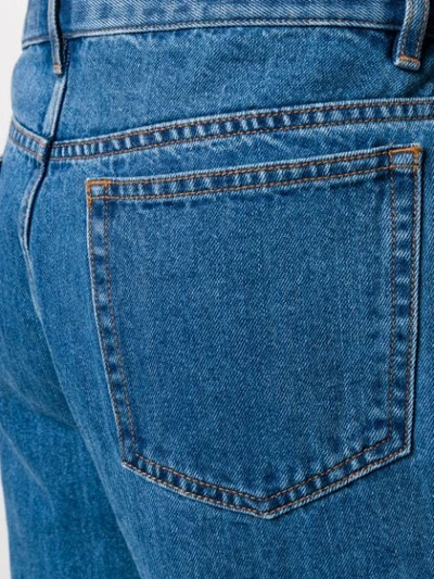 Shop Apc High-rise Straight Leg Jeans In Blue