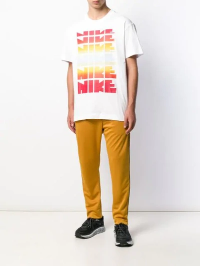 Shop Nike Contrast Logo T-shirt In White