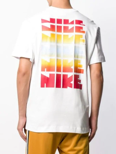 Shop Nike Contrast Logo T-shirt In White