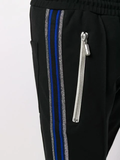 Shop Rhude Side Striped Track Pants In Black
