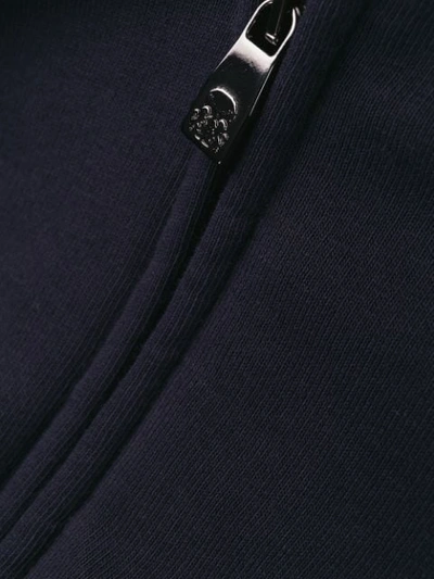 Shop Corneliani Hoodie Jacket In Blue