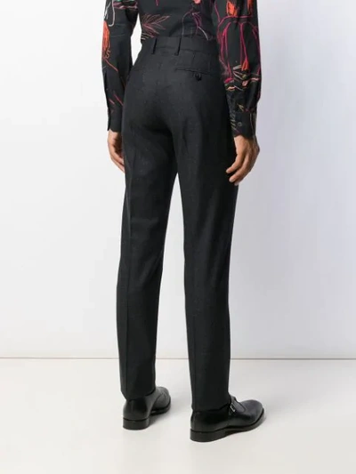 Shop Etro Straight-leg Trousers In Grey