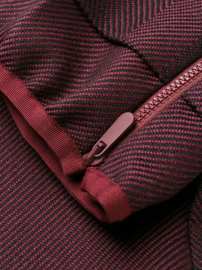 Shop Ermenegildo Zegna Wool Tapered Trousers In Red