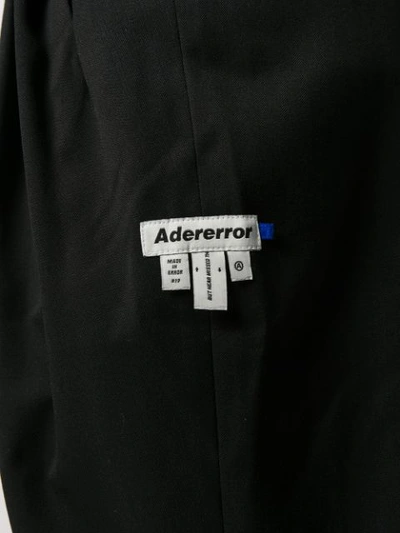 Shop Ader Error Side-pocket Tapered Trousers In Black