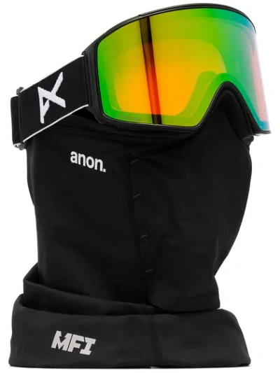 Shop Anon Reflective Lens Ski Goggles In Black