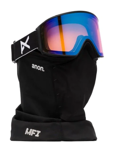 Shop Anon Reflective Lens Ski Goggles In Black