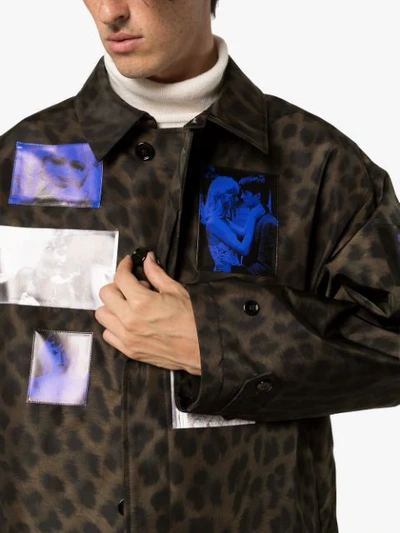 Shop Raf Simons Animalier Car Coat In Black