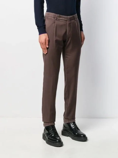 Shop Berwich Slim-fit Straight-leg Jeans In Brown