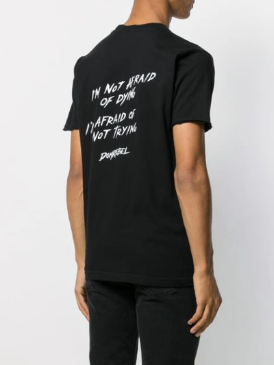 Shop Domrebel Illustrated T-shirt In Black
