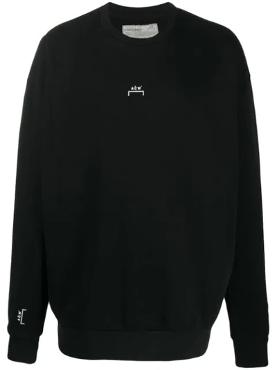Shop A-cold-wall* Logo Print Oversized Sweatshirt In Black