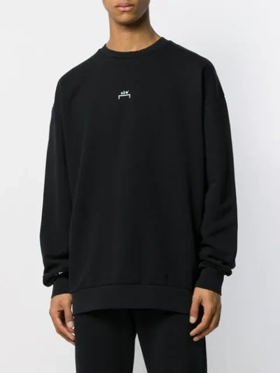 Shop A-cold-wall* Logo Print Oversized Sweatshirt In Black