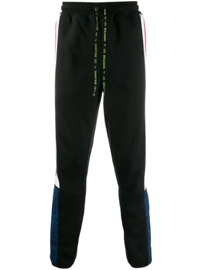 Puma Straight Leg Trackpants In Black
