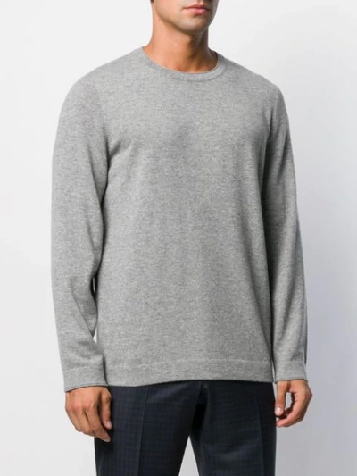 Shop Brunello Cucinelli Crew-neck Cashmere Jumper In Grey