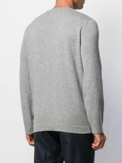 Shop Brunello Cucinelli Crew-neck Cashmere Jumper In Grey