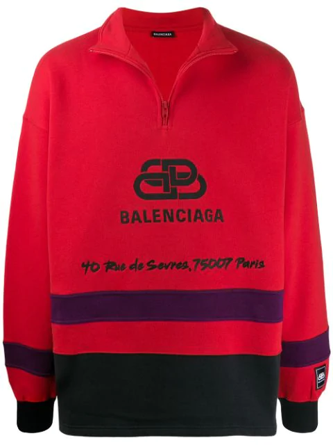 balenciaga sweatshirt red