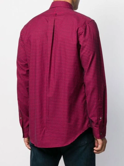 Shop Polo Ralph Lauren Check Print Shirt In Red