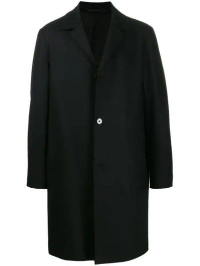 Shop Theory Single Breasted Coat In Black