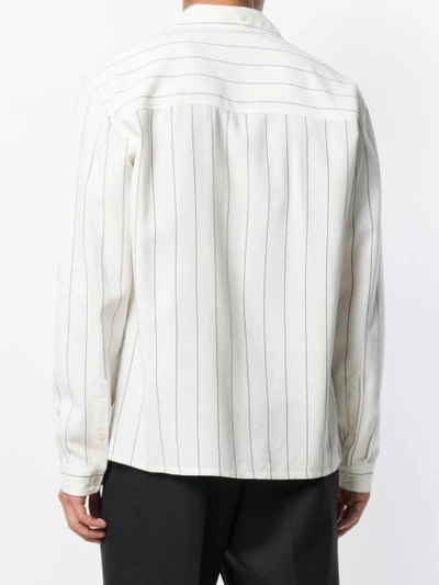 Shop Ami Alexandre Mattiussi Camp Collar Overshirt In White