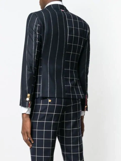 Shop Thom Browne Fun Mix Shadow Stripe Sport Coat In Blue