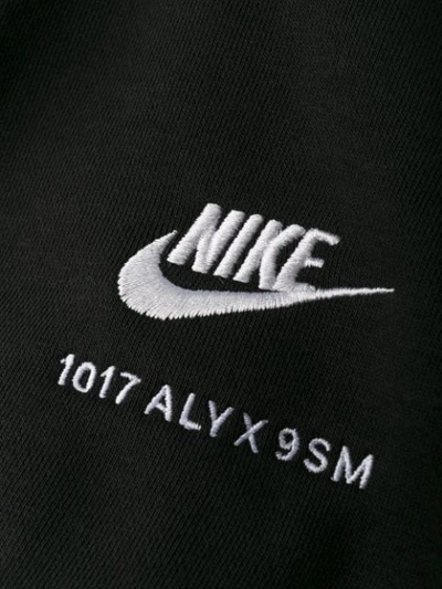 Shop Alix 1017 Alyx 9sm Logo Print Hoodie - Black