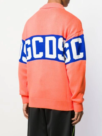 Shop Gcds Logo Print Jumper - Orange