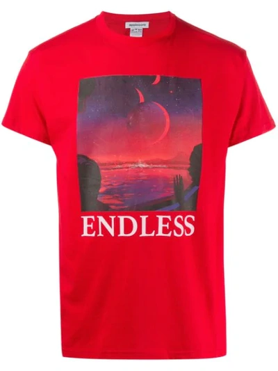 Shop Applecore 'endless' Print T In Red