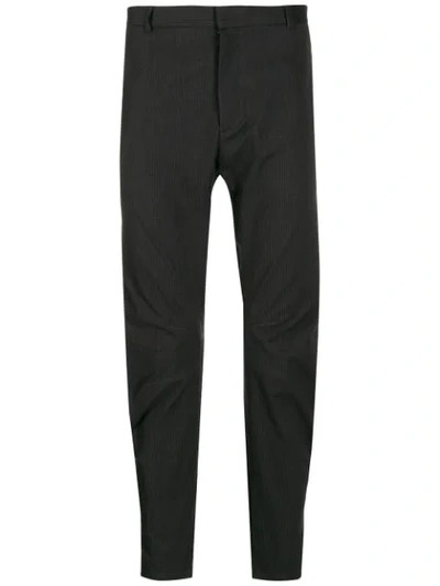 Shop Lanvin Slim Fit Tapered Trousers In Blue