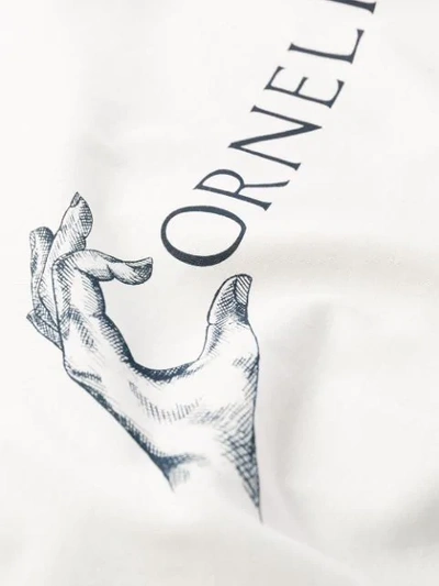 Shop Corneliani Branded T-shirt In White