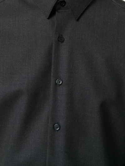 Shop Ami Alexandre Mattiussi Classic Collar Shirt In Grey