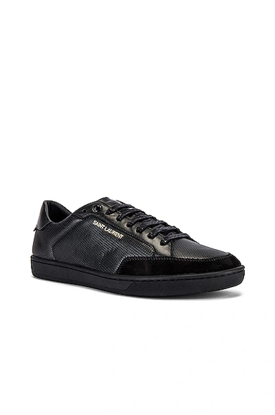 Shop Saint Laurent Sl/10 Low Top Sneaker In Black