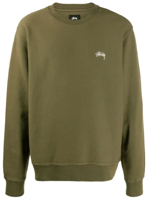 stussy green sweatshirt