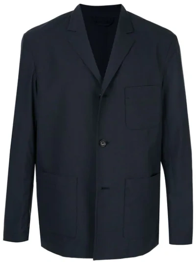 Shop Caban Single-breasted Regular-fit Blazer In Blue