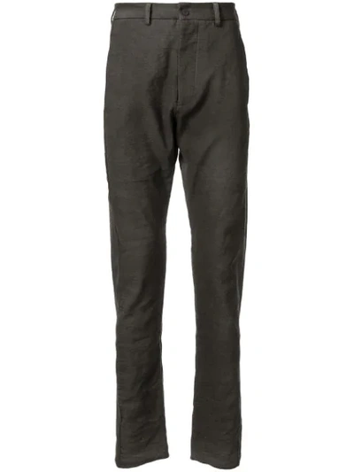 Shop Poème Bohèmien High-rise Tailored Trousers In Grey