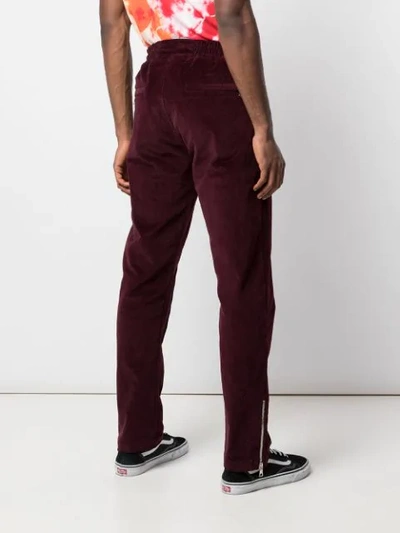 Shop Just Don Dealers Corduroy Track Pants In Pur-purple