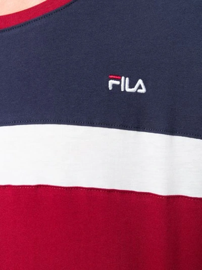 Shop Fila Logo Jersey T-shirt In Red