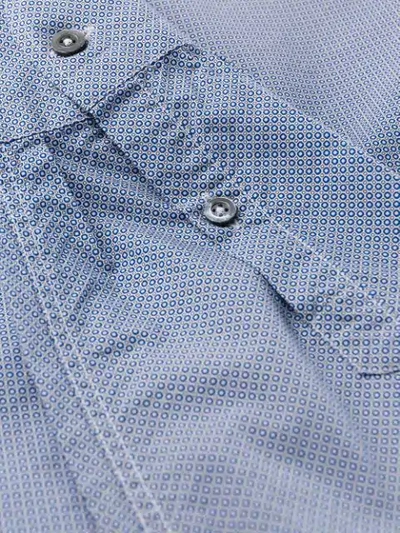 Dell'oglio Dotted Pattern Shirt In Blue