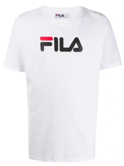 Shop Fila Logo Print T In White