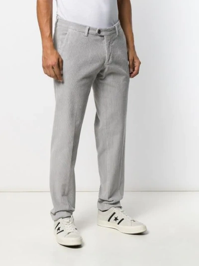 Shop Al Duca D'aosta Straight Leg Corduroy Trousers In Grey