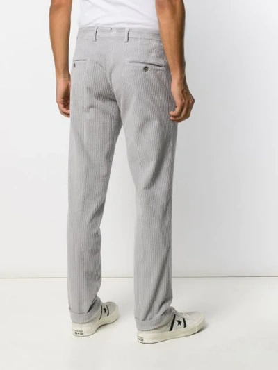 Shop Al Duca D'aosta Straight Leg Corduroy Trousers In Grey