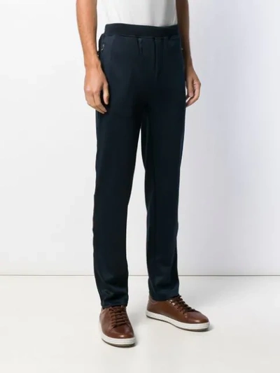 Shop Corneliani Straight-leg Trousers In Blue