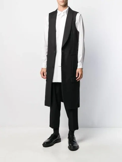 Shop Comme Des Garçons Homme Deux Oversized Single-breasted Coat In Black