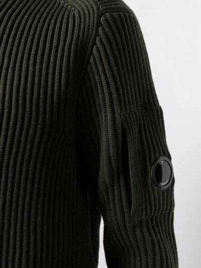 C.P. COMPANY CREW-NECK LENS-DETAIL JUMPER 